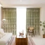 French double-layer embroidered curtains, embossed embroidered flower white yarn, high blackout decorative curtains, suitable for bedrooms, living rooms and other room types