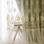 French double-layer embroidered curtains, embossed embroidered flower white yarn, high blackout decorative curtains, suitable for bedrooms, living rooms and other room types