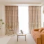 French double-layer embroidered curtains, embossed embroidered flower white yarn, high blackout decorative curtains, suitable for bedrooms, living rooms and other room types