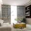 French double-layer embroidered curtains, embossed embroidered flower white yarn, high blackout decorative curtains, suitable for bedrooms, living rooms and other room types