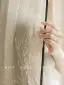 New French romantic curtains, gauze curtains, living room, balcony, bedroom, dining room, villa, opaque to light, milk tea hibiscus branches