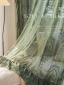 French white gauze curtains, white lace mesh, modern simple living room bedroom balcony gauze curtains