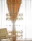 1 piece of Nordic elegant cloth yarn double-layer curtains, classic relief embroidery yarn, suitable for living rooms, bedrooms and other room types