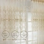 1 piece relief embroidered flower gauze curtain, European light luxury semi-blackout bedroom balcony living room decorative curtain, partition curtain