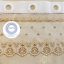 1 piece relief embroidered flower gauze curtain, European light luxury semi-blackout bedroom balcony living room decorative curtain, partition curtain