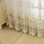 1 piece of elegant relief white yarn, classic European embroidered flower relief yarn, window decorative curtain, suitable for bedrooms, living rooms and other room types
