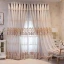 European style double-layer curtains with small chili patterns and embroidered yarn, suitable for bedroom, living room and other room types