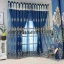 European style double-layer curtains with small chili patterns and embroidered yarn, suitable for bedroom, living room and other room types