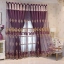 European style double-layer curtains with small chili patterns and embroidered yarn, suitable for bedroom, living room and other room types