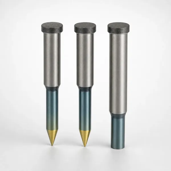 Powdered High-Speed Steel Round Stopper Punches Single-Stepped | DLC WPC Option