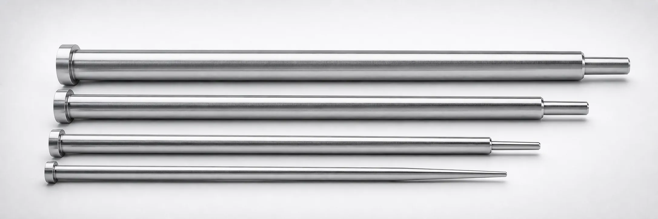 JIS Standard M2 Steel One-Step Center Pins Flat-Sided