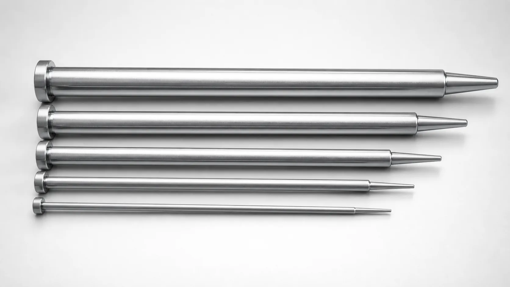 DIN Standard SKD61 Steel One-Step Center Pins (T=4 mm Head)