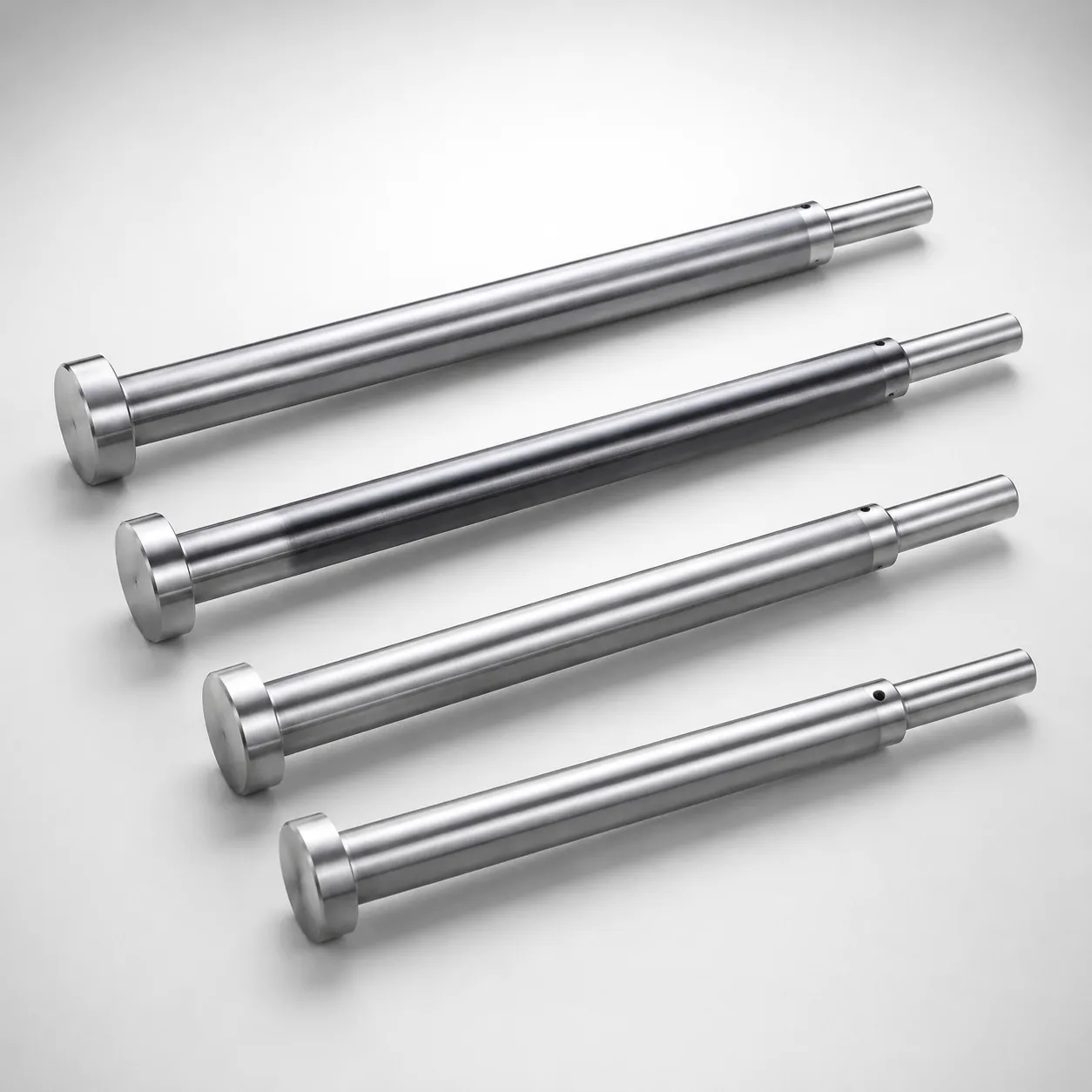 DIN Standard SKD61 Steel Nitrided Taperless One-Step Center Pins with