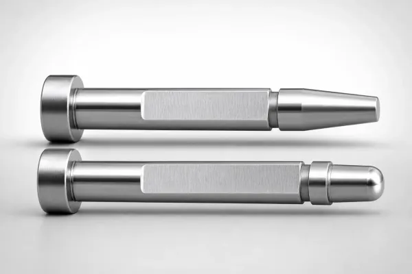 M2 Steel Gas Release One-Step Core Pins Flat-Sided
