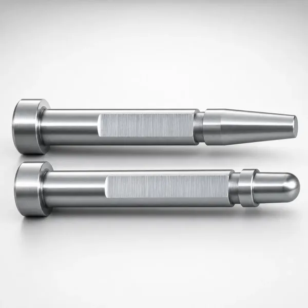 JIS Standard M2 Steel Gas Release One-Step Core Pins Flat Sides SVC