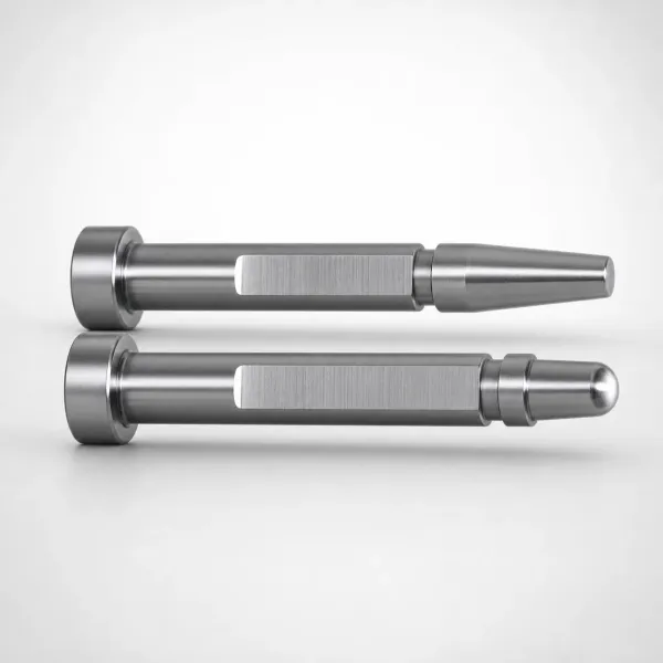 M2 Steel Precision Gas Release One-Step Core Pins - Flat Sides SVC