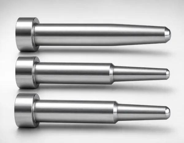 JIS Standard SKH51 Steel One-Step Core Pins - No Second Step