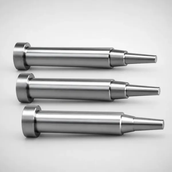 Precision Two-Step Core Pins - M2/H13 Steel, Head T=4 mm