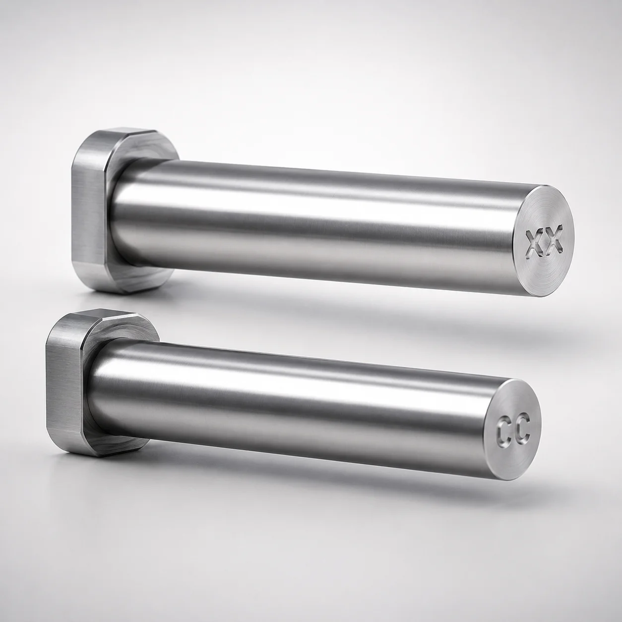 Designation by WOS Straight Core Pins with Engraving Concave Character