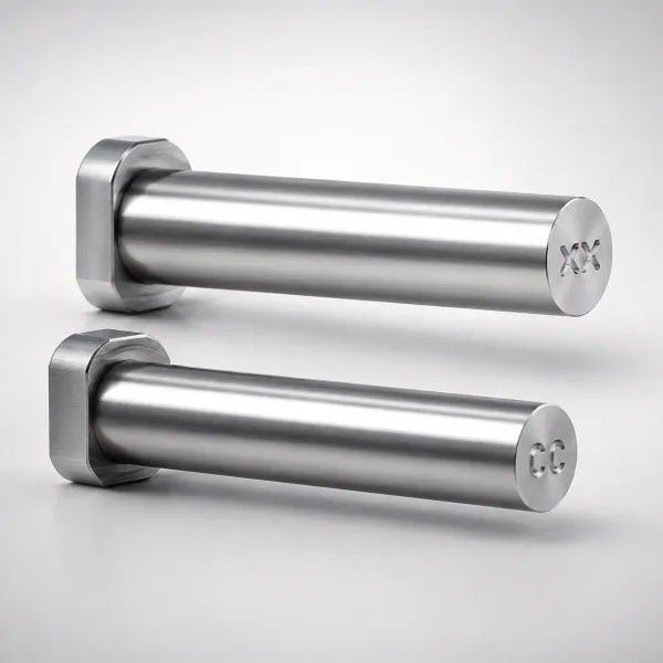 Designation by WOS Straight Core Pins with Engraving Concave Character