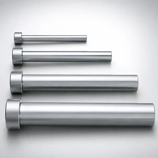 JIS Standard Hardened Steel No-Tip Straight Core Pins