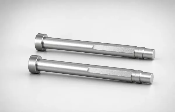 JIS Standard Steel Gas Release Taperless One-Step Core Pins SVC Flat-Sides