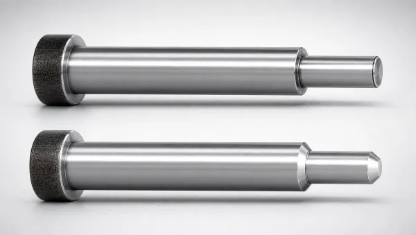 JIS Standard Hardened Steel Taperless One-Step Core Pins - Tip Lapped