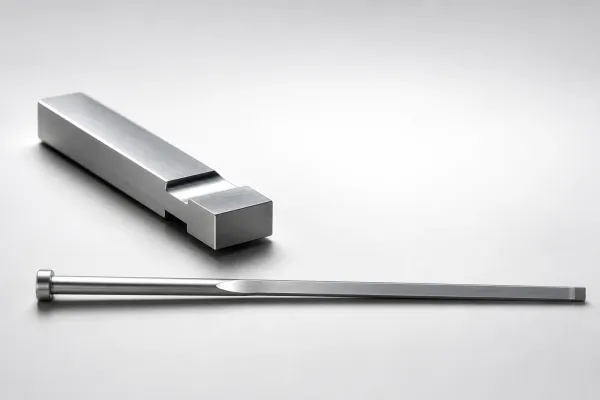JIS Standard SKH51 Steel Gas Release Rectangular Ejector Pins | Flat Sides | Fast Assembly