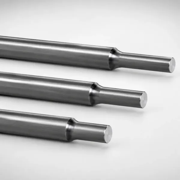 JIS Standard SKD61 Steel Stepped Ejector Pins with Concave Engraving | Nitrided Surface | Fast Delivery
