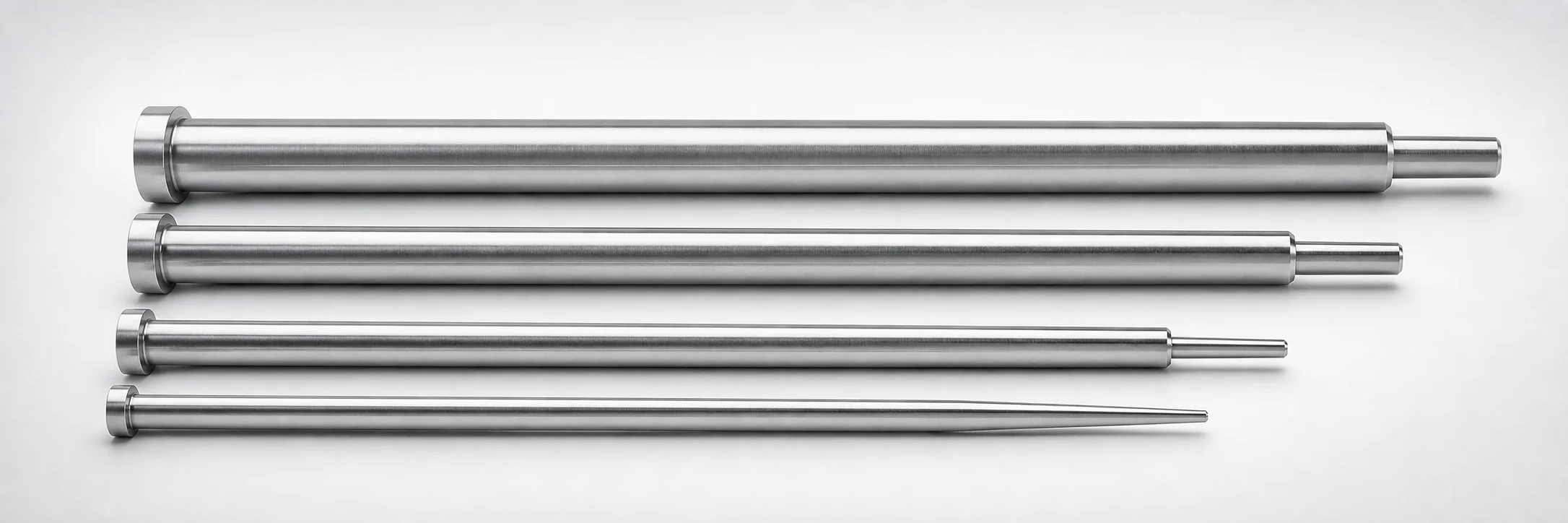 JIS Standard M2 Steel One-Step Center Pins Flat-Sided