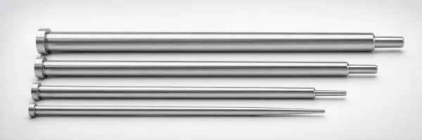 JIS Standard M2 Steel One-Step Center Pins Flat-Sided