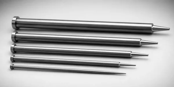 DIN Standard SKD61 Steel One-Step Center Pins (Nitrided)