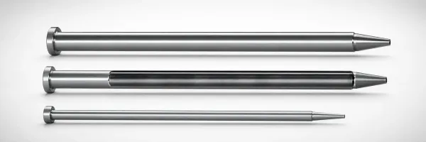 SKD61 Steel One-Step Center Pins with Cooling Hole