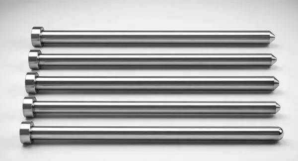 JIS Standard SKD61 Steel Straight Center Pins with Tip Processed