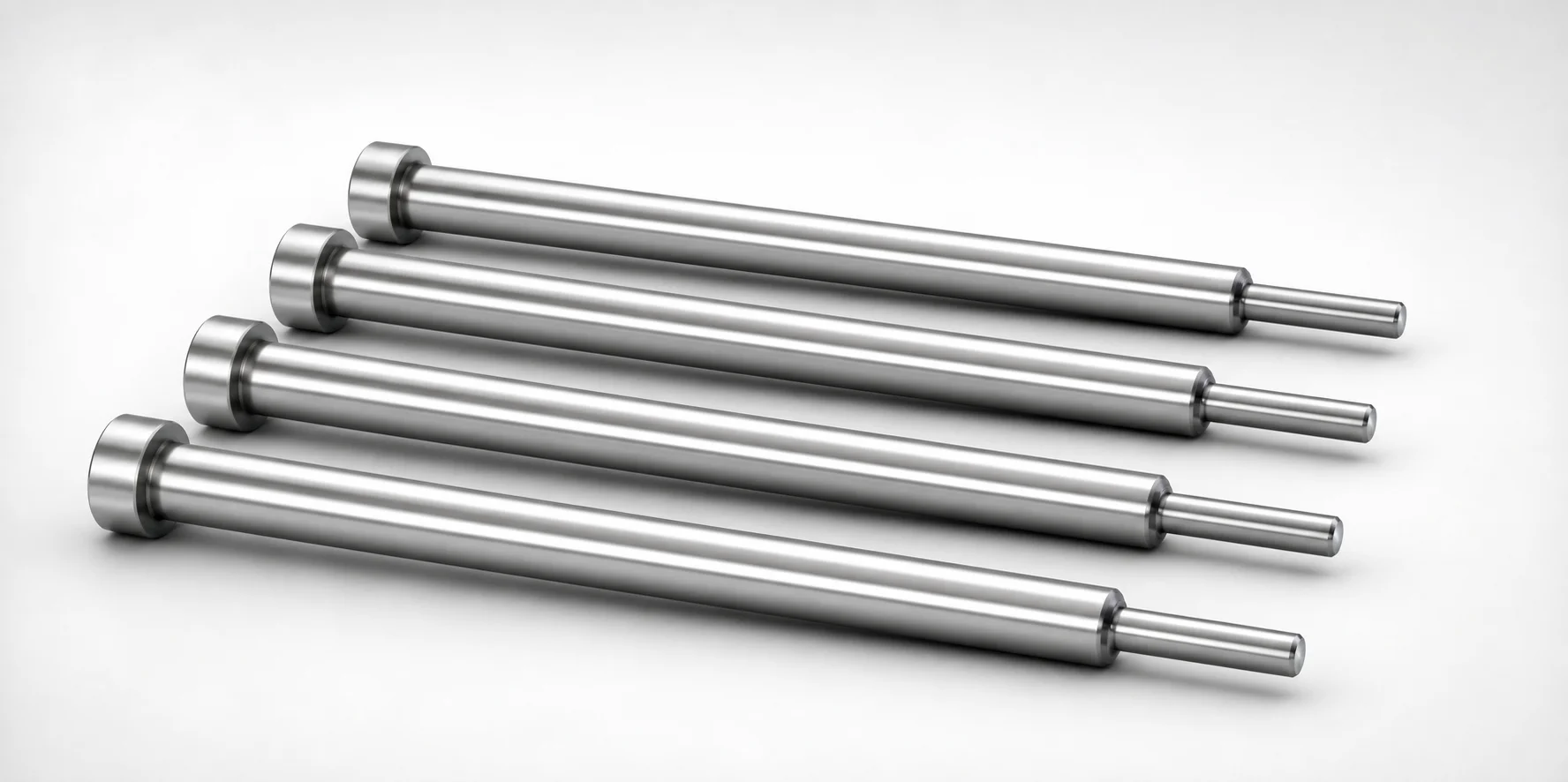 SKD61 Steel Taperless One-Step Center Pins with Nitrided Surface