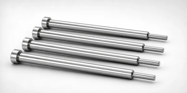 SKD61 Steel Taperless One-Step Center Pins with Nitrided Surface