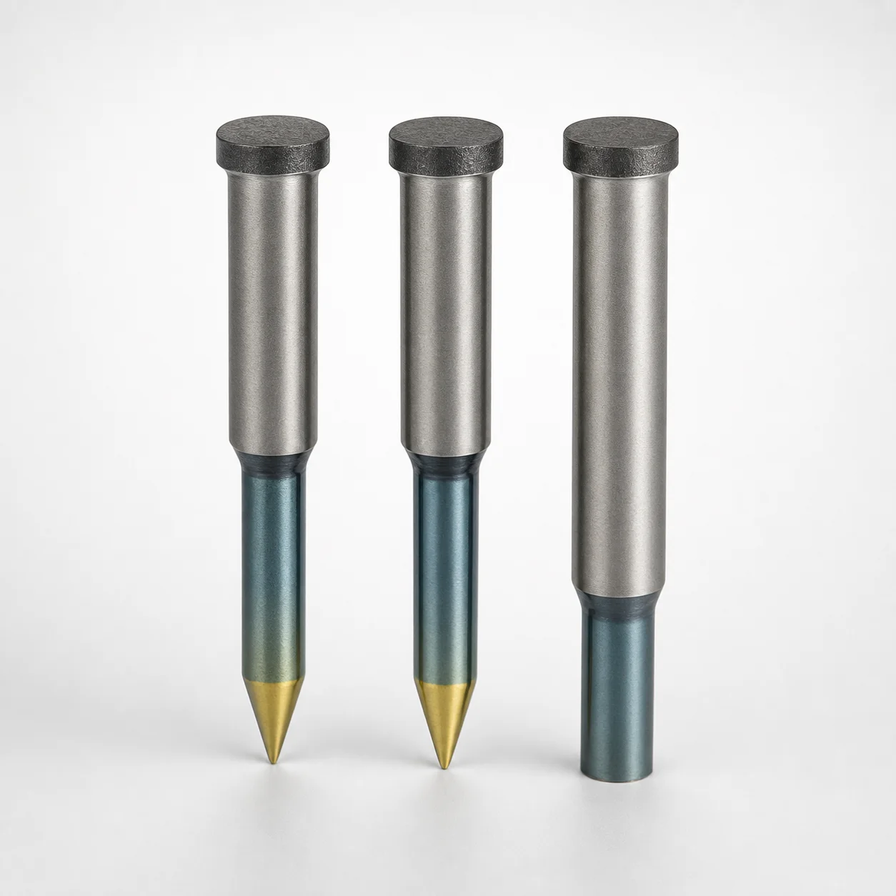 Powdered High-Speed Steel Round Stopper Punches Single-Stepped