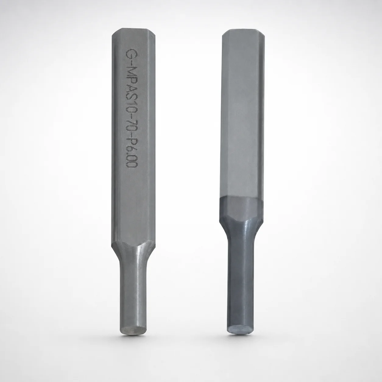 Key Flat Shank Tapped Punches TiCN Coated