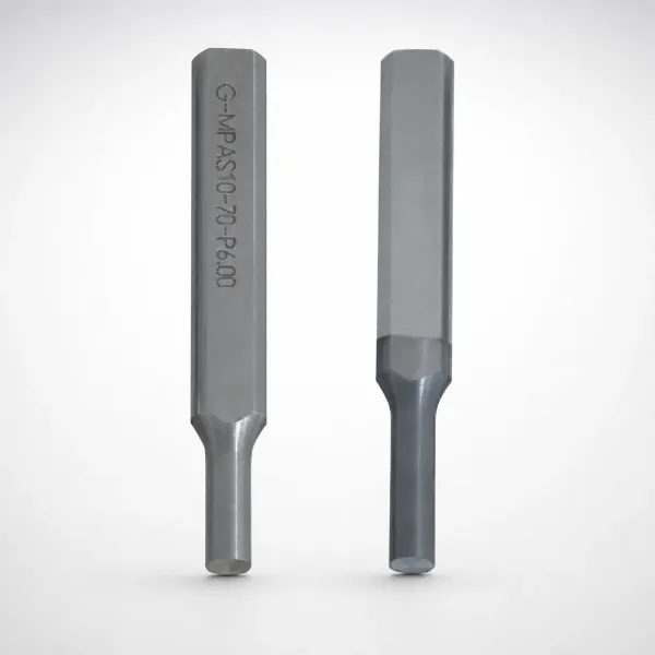 Key Flat Shank Tapped Punches TiCN Coated