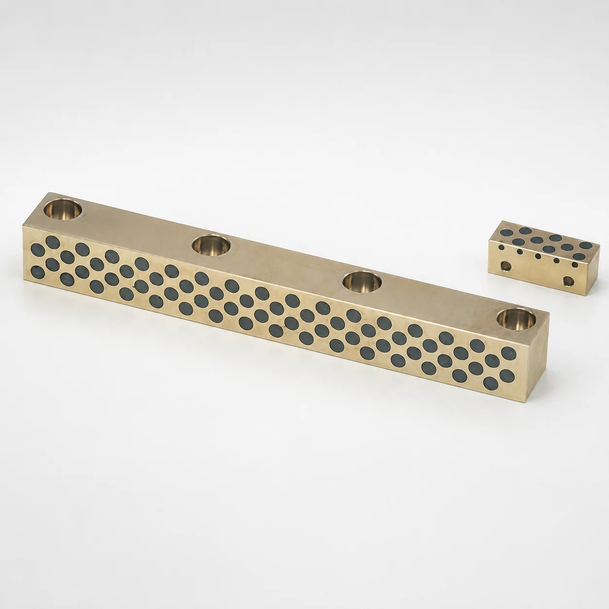 Oil-Free Plain Guide Rails (Copper Alloy) Heel No Groove