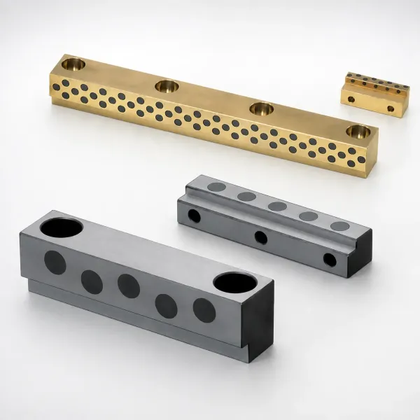 SKS3 Steel Oil-Free Heel Guide Rails (No Groove) - 8 mm Heel