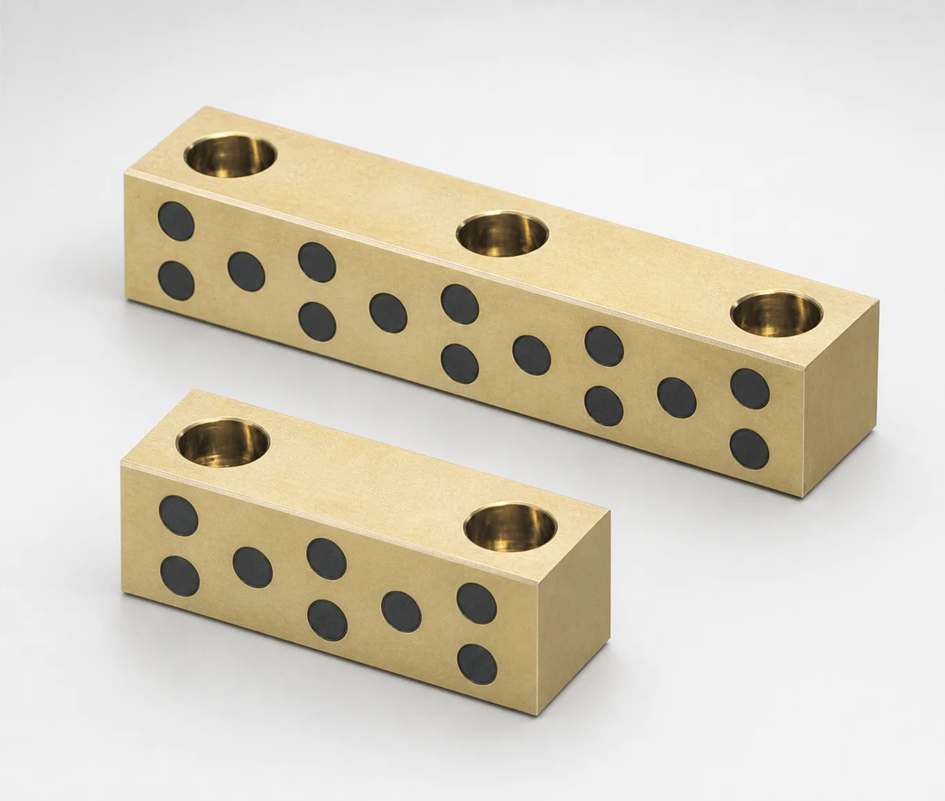 Copper Alloy Oil-Free Center Rails with No Groove Heel