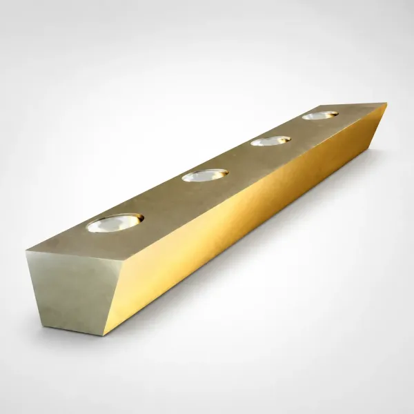 Inch Guide Rails (Bronze Plated) - No Oil Groove, 60 Degree Angle