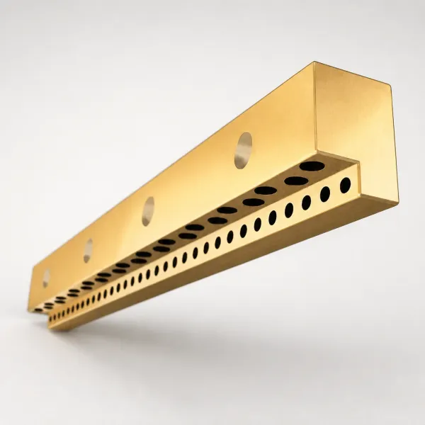 Metric Solid Bronze Self-Lubricating L-Gibs Guide Rails