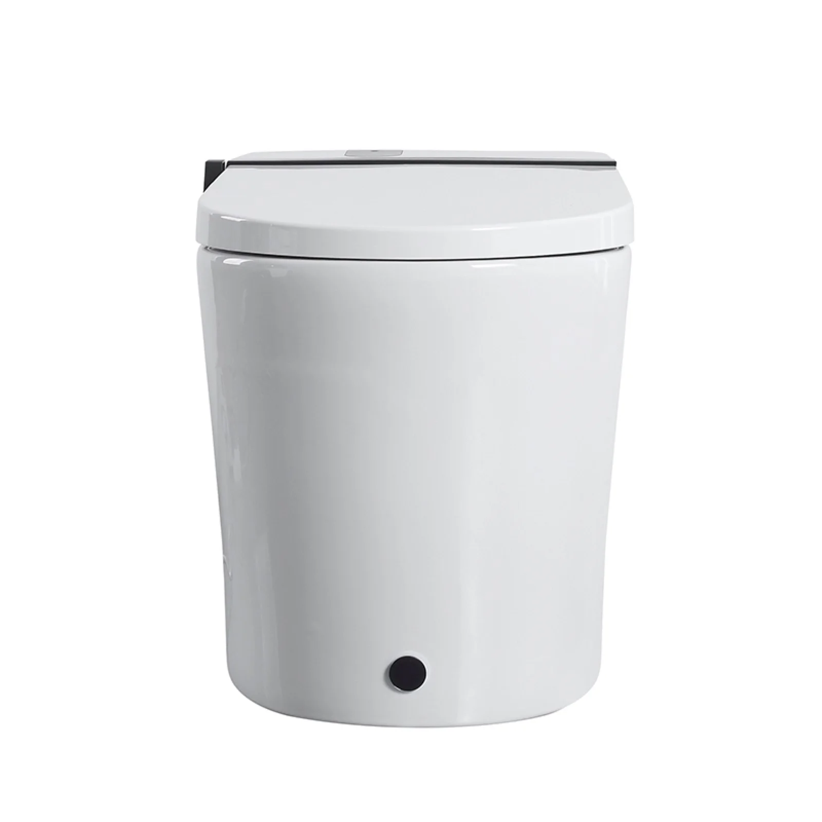 S21G integrated smart toilet, front view with closed lid
