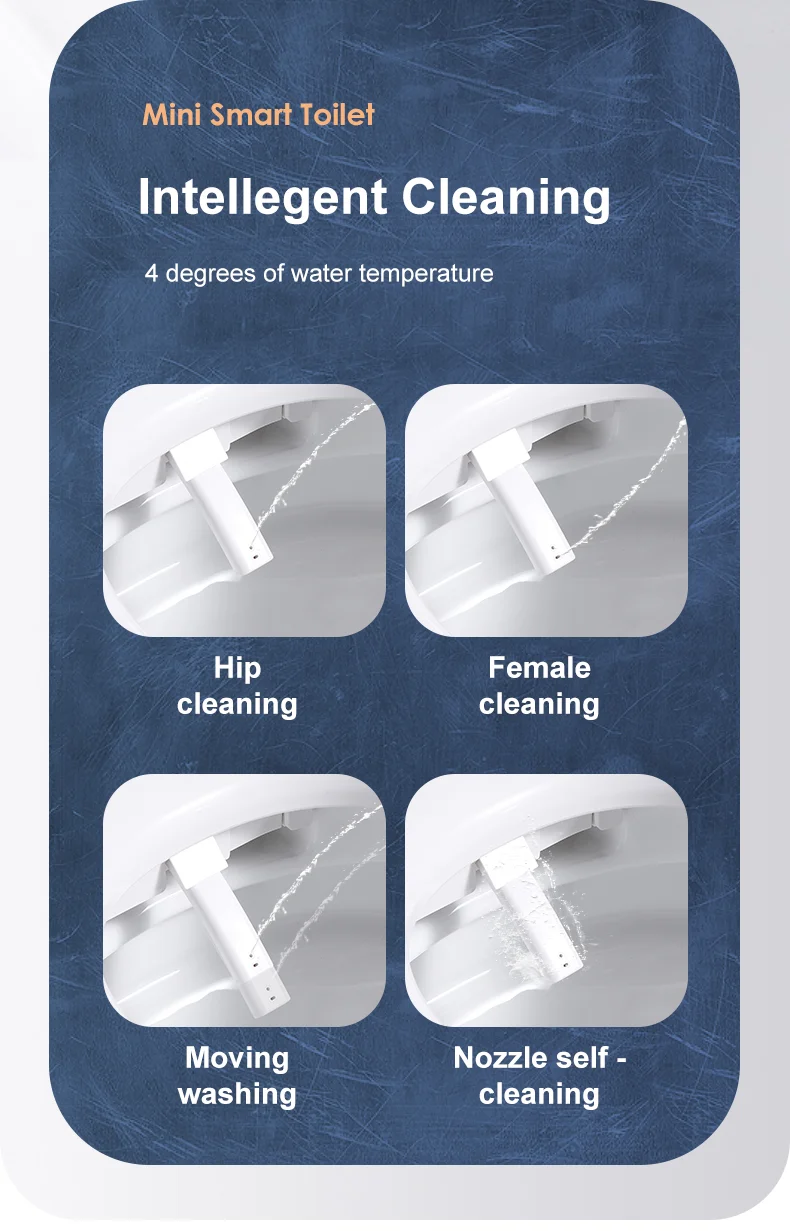 W1 hip washing, female washing, moving washing and nozzle self-cleaning modes