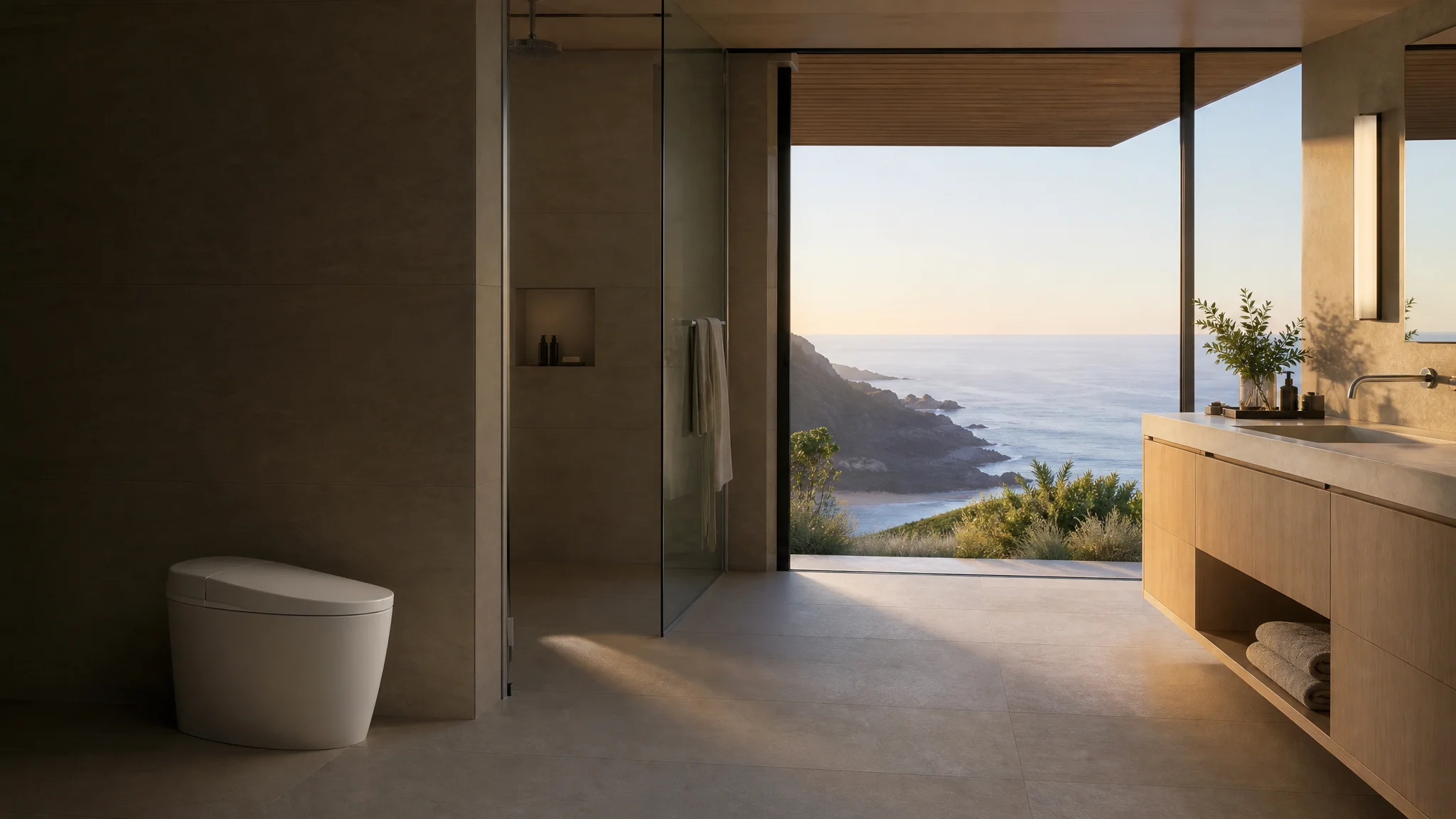 Luxury residential smart bathroom project placeholder