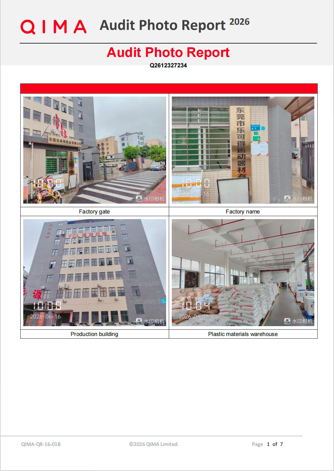 BSCI Social Compliance Audit Report —QIMA 2026