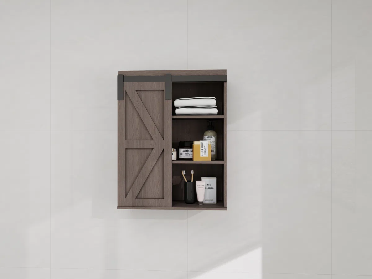 Wall-Mounted Barn Door Bathroom Cabinet H1001 detail 4