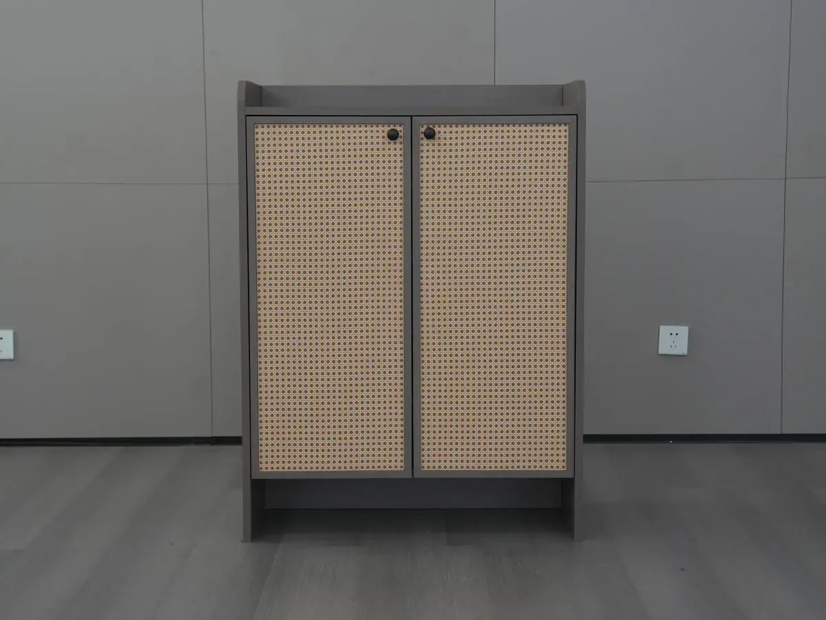 Rattan Door Shoe Storage Cabinet J8001 Detail 1